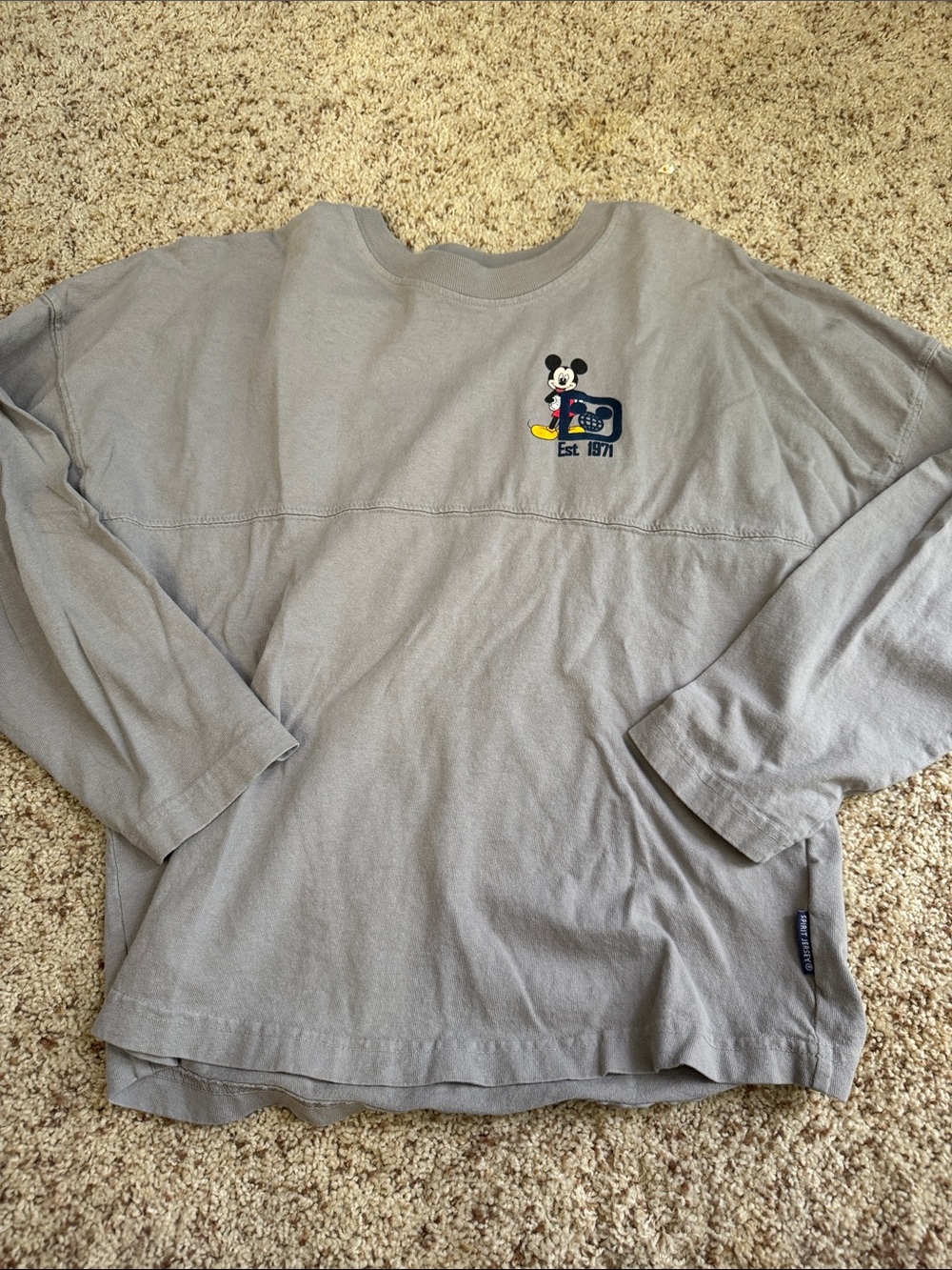 Disney Mickey Mouse Gray Kids Spirit Jersey
